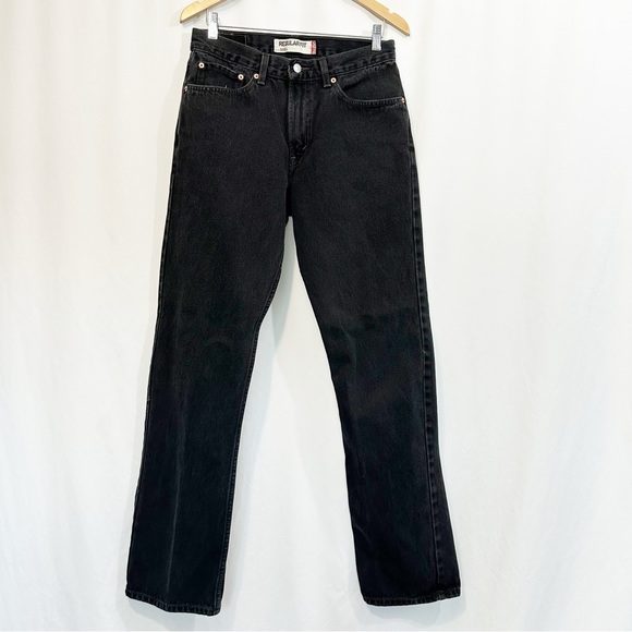 Levi's Denim - Vintage Levi’s 505 High Rise Straight Leg Denim Jeans in Black